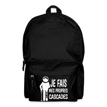 Je Fais Mes Propres Cascades Humour Maladroit - Sac à dos - noir - Devant