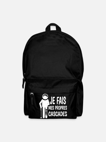 Je Fais Mes Propres Cascades Humour Maladroit - Sac à dos - noir