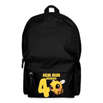 Birthday 4 Years Old Bee Bees Cute Bee - Backpack - black - Front