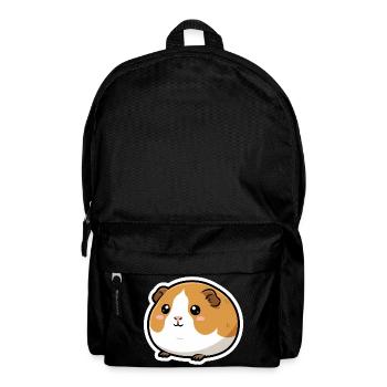 Guinea Pig Head Sticker - Backpack - black - Front