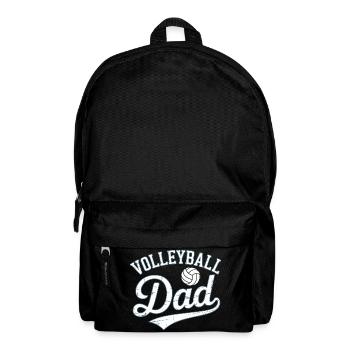 Papa Volleyball T-Shirt Geschenkidee - Rucksack - Schwarz - Vorne