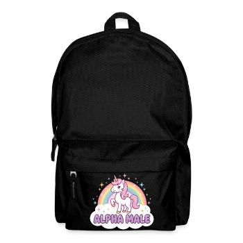 Funny Unicorn Shirt for Humor Fans - Backpack - black - Front