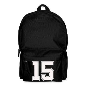 Fünfzehn Outline Stil - Rucksack - Schwarz - Vorne
