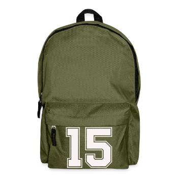 Fifteen Outline Style - Backpack - olive green - Front