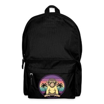 Cooler Affe Retro Sommer Sonnenbrille - Rucksack - Schwarz - Vorne