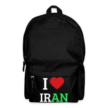 I love Iran - I Heart Iran Pride Tee - Backpack - black - Front