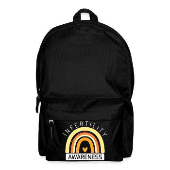 Infertility Awareness Month IVF Month Orange - Backpack - black - Front