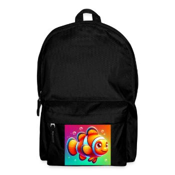 Poisson-clown - Sac à dos - noir - Devant