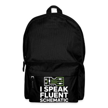 Je parle couramment la technologie des schémas circuités - Sac à dos - noir - Devant