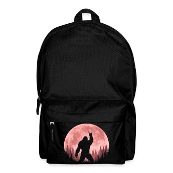 Bigfoot Rock On Sign Sasquatch Yeti Rock And Roll - Rucksack - Schwarz - Vorne