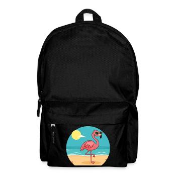 Bronzage de flamants roses n°2 - Sac à dos - noir - Devant