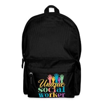 Social Worker Quote Unique Social Work - Rucksack - Schwarz - Vorne