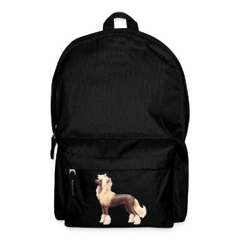 Realistischer haarloser Chinesischer Kamm - Rucksack - Schwarz - Vorne