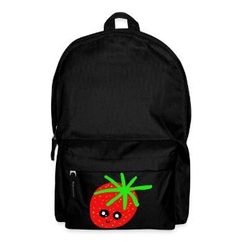 Erdbeere Kinder Erdbeeren  - Rucksack - Schwarz - Vorne