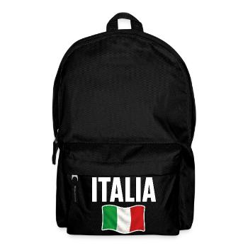 Italia Flagge Souvenir Design - Rucksack - Schwarz - Vorne