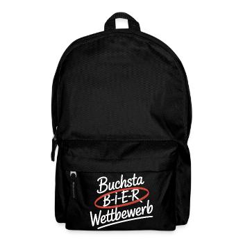Bier Buchstabierwettbewerb Malle Party JGA Herren - Rucksack - Schwarz - Vorne