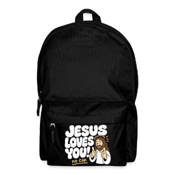 Jésus t’aime sans casquette - Sac à dos - noir - Devant