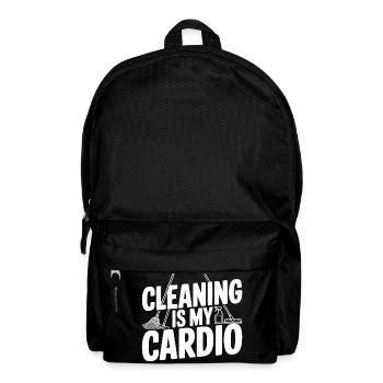 Le ménage, c’est mon cardio - Sac à dos - noir - Devant