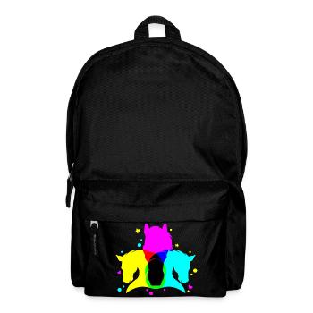 Motif de cheval graphiquement vif - Sac à dos - noir - Devant