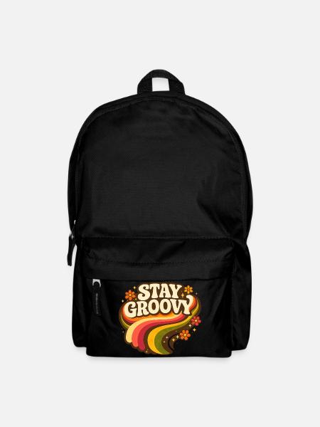 Stay Groovy Rainbow - Backpack - black