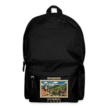 Österreich Kitzbühel Vintage Reisemarke - Rucksack - Schwarz - Vorne