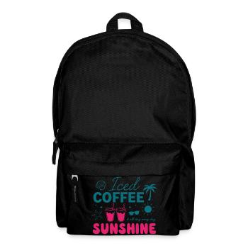 Iced Coffee & Sunshine: Summer Vibes - Backpack - black - Front