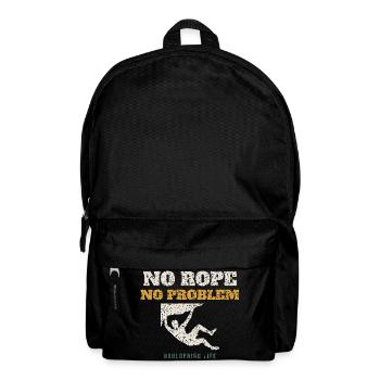 No Rope No Problem - Backpack - black - Front