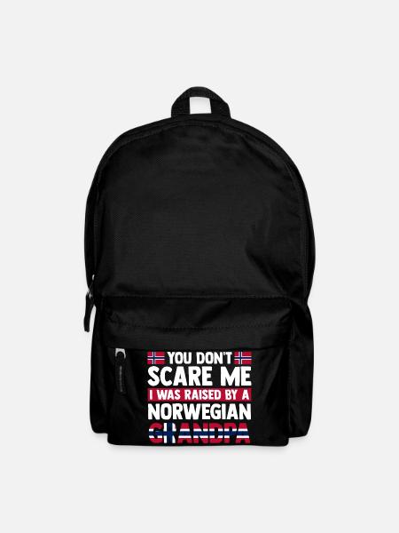 You don't scare me norwegian grandpa - Rucksack - Schwarz