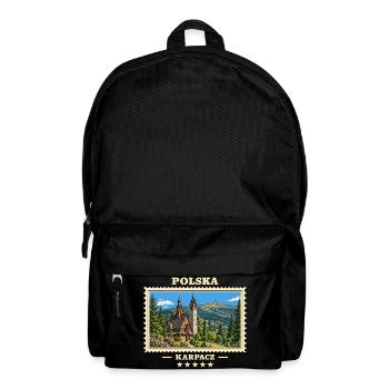 Polska Karpacz Vintage Reisemarke - Rucksack - Schwarz - Vorne
