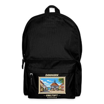 Danmark Ebeltoft Vintage Reisemarke - Rucksack - Schwarz - Vorne