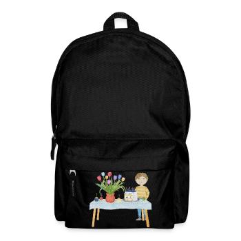 Geburtstagstisch - Rucksack - Schwarz - Vorne