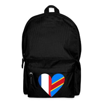 France RDC | Cadeau Franco-Congolais - Rucksack - Schwarz - Vorne
