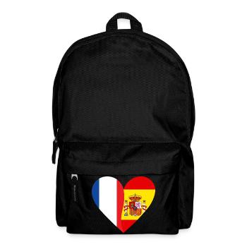 Frankreich, Spanien | Franco-Spanische Schenkung - Rucksack - Schwarz - Vorne