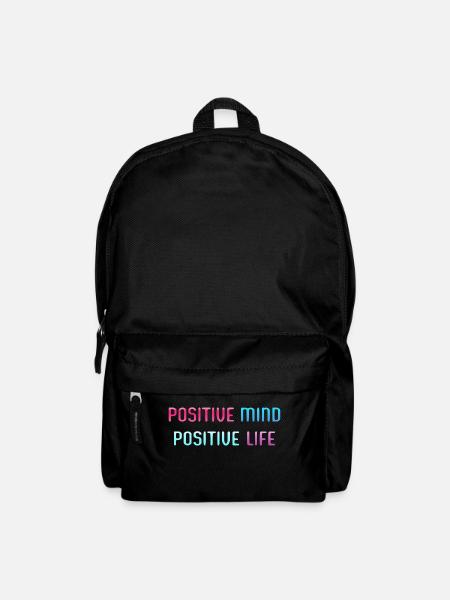 POSITIF, VIE POSITIVE - Sac à dos - noir