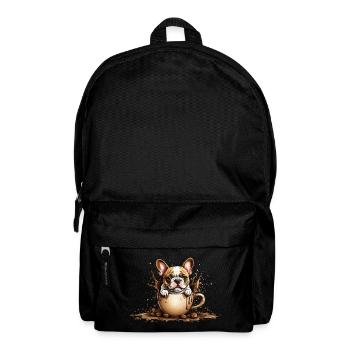 COFFEE FRENCH BULLDOG - Backpack - black - Front