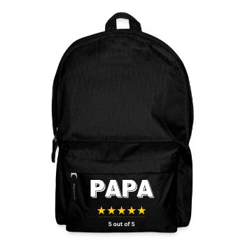 Papa Père Fête des Pères Stars Meilleur Cadeau Papa - Sac à dos - noir - Devant