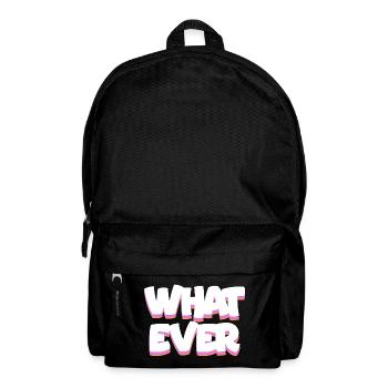 Welcher fette Neon-Pop-Text auch immer - Rucksack - Schwarz - Vorne