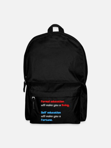 Citations Citation éducative - Sac à dos - noir