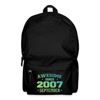 September 2007 Geburtstagsgeschenk September 2007 - Rucksack - Schwarz - Vorne