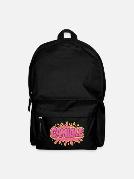 Graffiti Camille Name Gift Ideal Printable s - Backpack - black