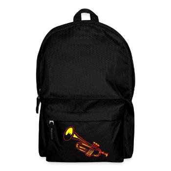 Trompette en laiton design - Sac à dos - noir - Devant