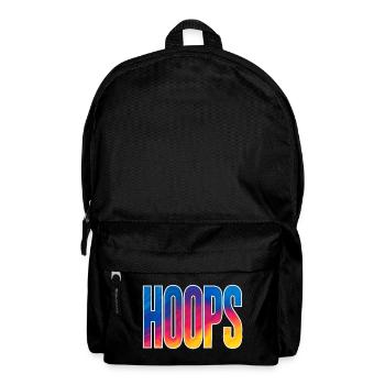 Hoops Basketball Sport Geschenkidee BBall - Rucksack - Schwarz - Vorne