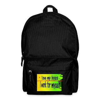 I love my I work for myself - Backpack - black - Front