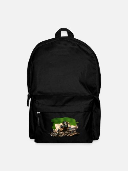 phidippus otiosus jumping spider, spring spinne - Rucksack - Schwarz