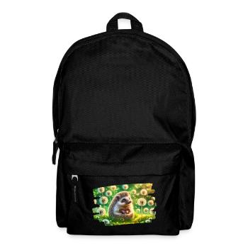 Charming hedgehog in the magic of the summer meadow - Backpack - black - Front