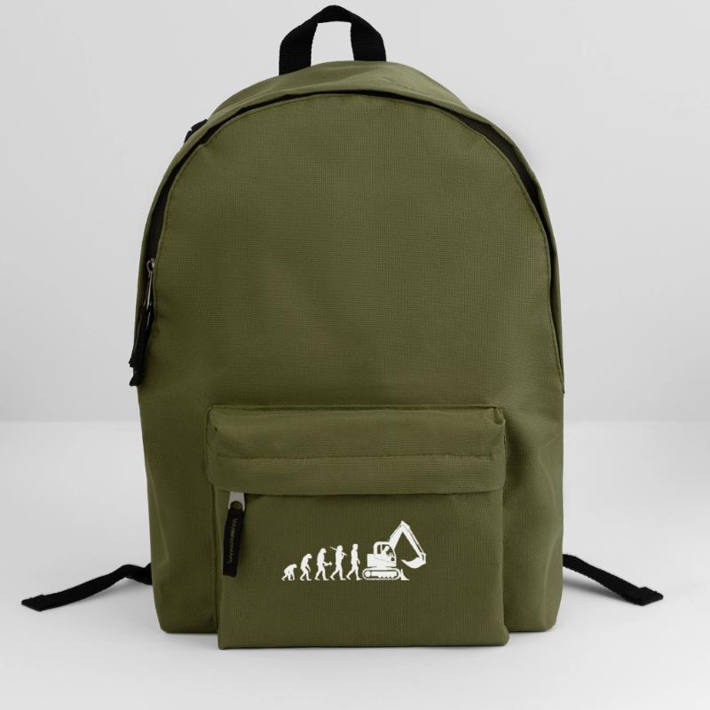 Excavator Driver Excavator Operator Evolution Gift Backpack