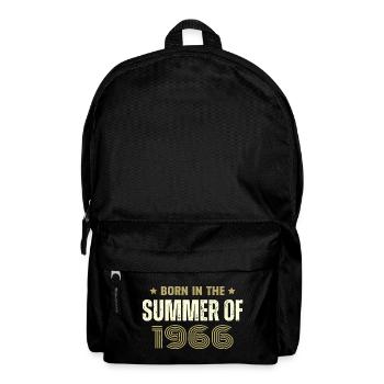 Jahrgang 1966 Jahrgang 1966 Geburtstagsgeschenk - Rucksack - Schwarz - Vorne