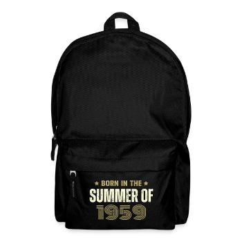 Jahrgang 1959 Jahrgang 1959 Geburtstagsgeschenk - Rucksack - Schwarz - Vorne