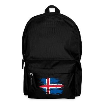 Drapeau islandais utilisé - Sac à dos - noir - Devant