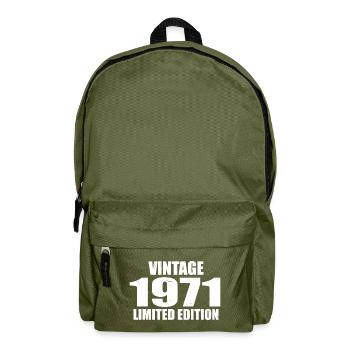 Vintage 1971 Birthday 1971 - Retro 1971 - Backpack - olive green - Front